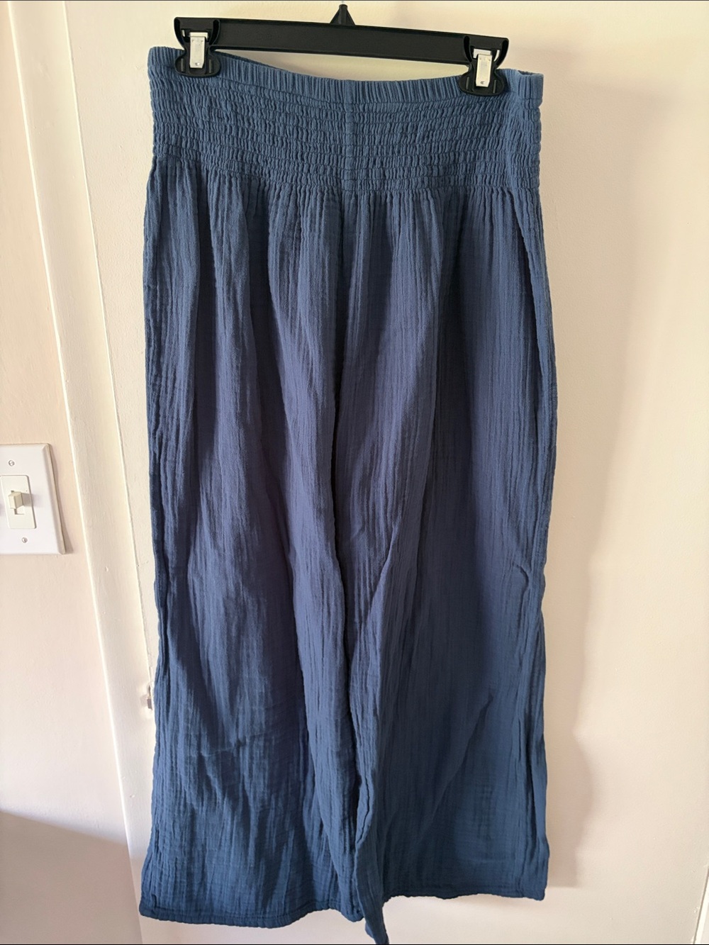 Women’s Blue Cotton Pants
